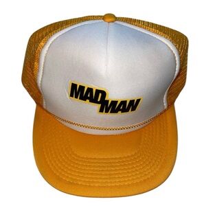 A$AP Ferg Graphic Yellow and White Trucker Hat Cap‎ One Size Adjustable